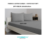 ETE HOMETEX Çift Kişilik Pamuklu Lastikli Çarşaf Takımı 180x200x30cm KOYU GRİ 8696474231831